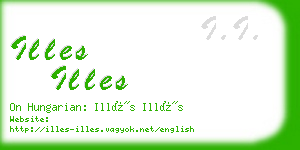 illes illes business card